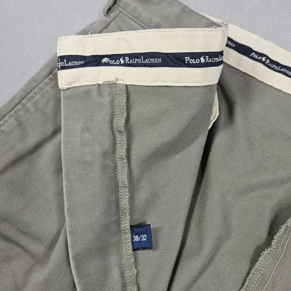 Vintage Polo Ralph Lauren Andrew Chino Pant Mens 38x32 Fits (37x31.5) Pleated